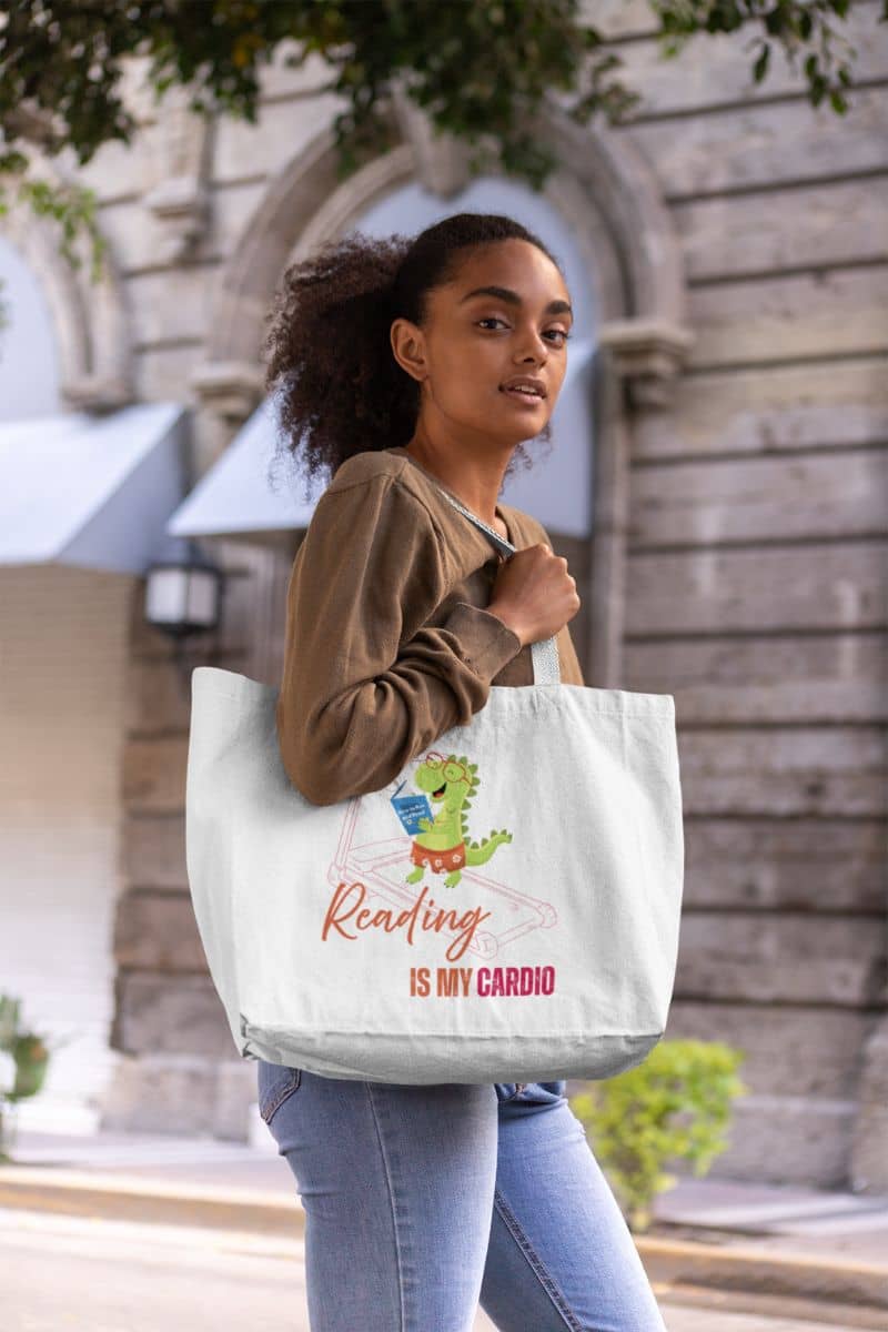 Printed tote bag for active students