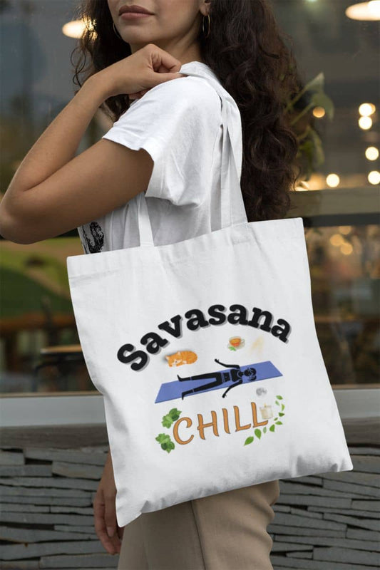 Yoga tote bag for yoga lovers