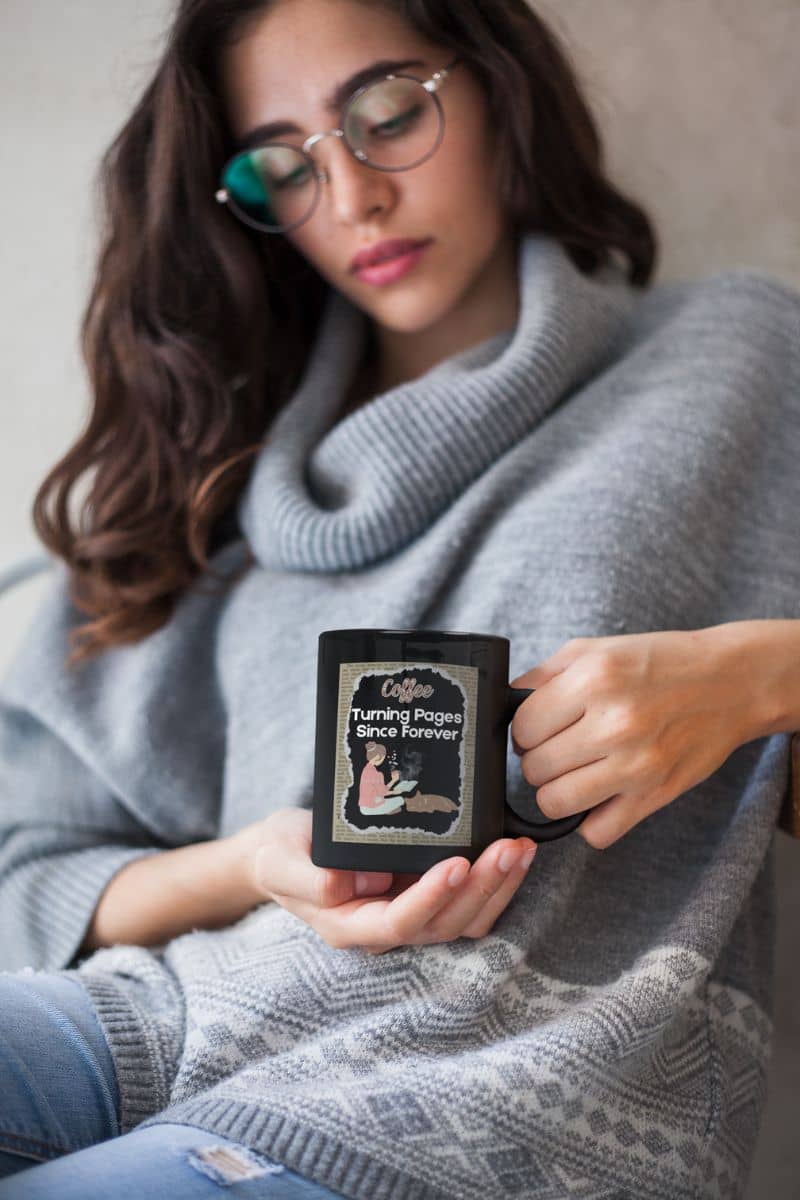 coffee lover mug for coffee and book lovers